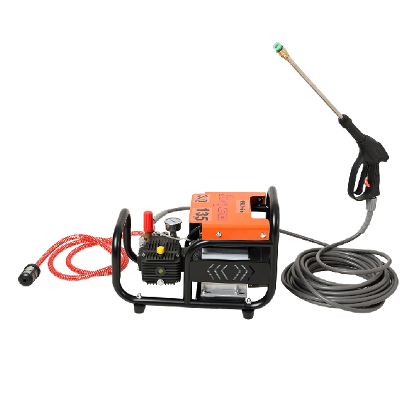 DOMASTIC PORTABLE CAR WASHER                               INDUCTION COPPER MOTOR WITH FOAM SPRAYER STEEL HOSE